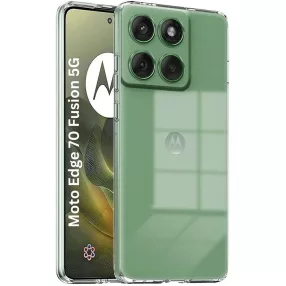  Motorola Edge 70 Fusion 5G szilikon tok, hátlaptok, telefon tok, vastag, átlátszó, kamera védelemmel, 2mm