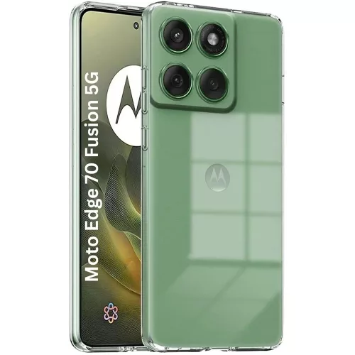 Motorola Edge 70 Fusion 5G szilikon tok, hátlaptok, telefon tok, vastag, átlátszó, kamera védelemmel, 2mm