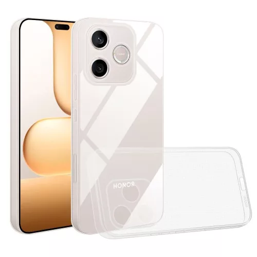 Honor 600 Lite 5G szilikon tok, hátlaptok, telefon tok, vastag, kamera védelemmel, átlátszó, 2mm