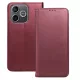 Honor 600 Lite 5G könyvtok, fliptok, telefon tok, mágneszáras, bankkártyatartós, bordó, Smart Magnetic
