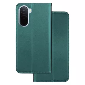   Xiaomi Redmi A7 Pro könyvtok, fliptok, telefon tok, mágneszáras, bankkártyatartós, zöld, Smart Magnetic