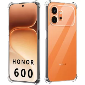   Honor 600 5G szilikon tok, hátlaptok, telefon tok, erősített sarkokkal, átlátszó, Anti Shock, 1.5mm