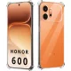 Honor 600 5G szilikon tok, hátlaptok, telefon tok, erősített sarkokkal, átlátszó, Anti Shock, 1.5mm