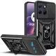 Motorola Edge 70 Fusion 5G hátlap tok, telefon tok, kitámasztható, mágneses, ütésálló, fekete, Defender Slide