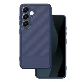   Samsung Galaxy S26 Plus 5G szilikon tok – kameravédős, karbon mintás kék hátlaptok, Simple Carbon case