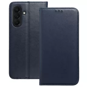   Samsung Galaxy A27 5G könyvtok, fliptok, telefon tok, mágneszáras, bankkártyatartós, sötétkék, Smart Magnetic