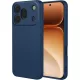 Honor 600 Pro 5G szilikon tok, hátlaptok, telefon tok, velúr belsővel, matt, sötétkék, Silicon
