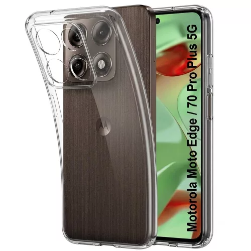 Motorola Edge 70 Pro 5G szilikon tok, hátlaptok, telefon tok, vastag, átlátszó, kamera védelemmel, 2mm