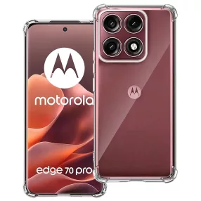   Motorola Edge 70 Pro 5G szilikon tok, hátlaptok, telefon tok, erősített sarkokkal, átlátszó, Anti Shock, 1.5mm