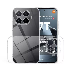   Xiaomi 17T Pro 5G szilikon tok, hátlaptok, telefon tok, vastag, átlátszó, kamera védelemmel, 2mm