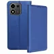 Honor 600 Smart 5G könyvtok, fliptok, telefon tok, mágneszáras, bankkártyatartós, sötétkék