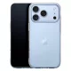 iPhone 18 Pro / 17 Pro szilikon tok – 2mm vastag, átlátszó hátlaptok, kamera védelemmel