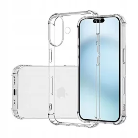   iPhone 18 / 17 szilikon tok – 1.5mm-es átlátszó hátlaptok megerősített sarkokkal, nagy kamerakivágással, Anti Shock