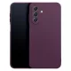 Samsung Galaxy A18 (4G/5G) / A17 (4G/5G) szilikon tok – kameravédős, matt sötét cseresznyeszínű hátlaptok velúr belsővel, Silicon