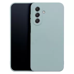   Samsung Galaxy A18 (4G/5G) / A17 (4G/5G) szilikon tok – kameravédős, matt ezüst hátlaptok velúr belsővel, Silicon