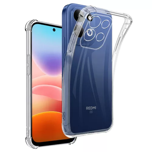 Xiaomi Redmi 17 4G / Redmi 17 5G szilikon tok – kameravédős, 1.5mm-es átlátszó hátlaptok megerősített sarkokkal, Anti Shock