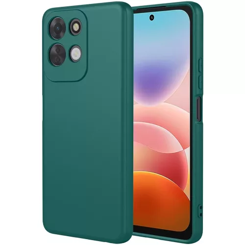 Xiaomi Redmi 17 4G / Redmi 17 5G szilikon tok, hátlaptok, telefon tok, matt, zöld