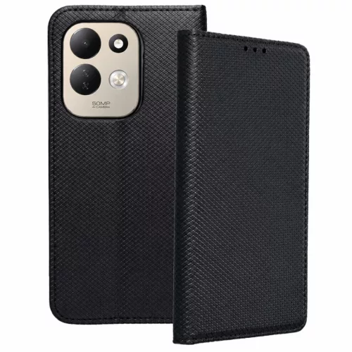 Xiaomi Redmi 17 4G / Redmi 17 5G könyvtok, fliptok, telefon tok, mágneszáras, bankkártyatartós, fekete