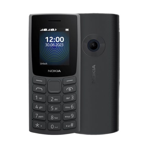 Nokia 110 (2023) mobiltelefon, dual sim, fekete (Charcoal), kártyafüggetlen, magyar menüs