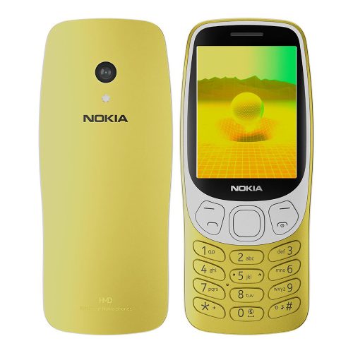 Nokia 3210 4G (2024) mobiltelefon, dual sim, arany, kártyafüggetlen, magyar menüs