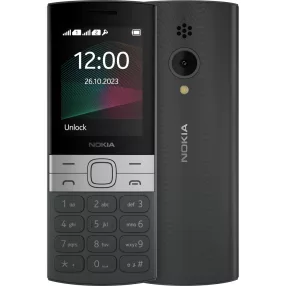   Nokia 150 (2023) mobiltelefon, dual sim, fekete, kártyafüggetlen, magyar menüs