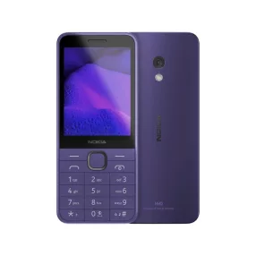   Nokia 235 4G (2024) mobiltelefon, dual sim, lila, kártyafüggetlen, magyar menüs