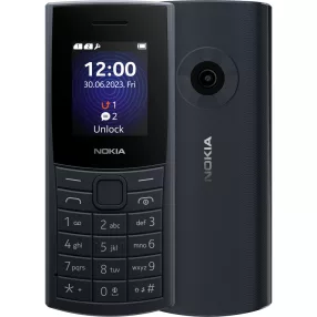   Nokia 110 4G (2024) mobiltelefon, Dual SIM, USB-C, magyar menü, kártyafüggetlen – sötétkék
