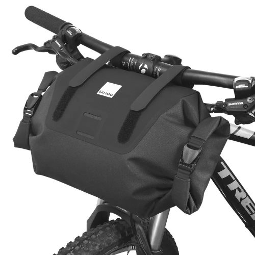 Univerzális biciklis táska, kormányra szerelhető, 7L, fekete, vízálló, Sahoo 112030