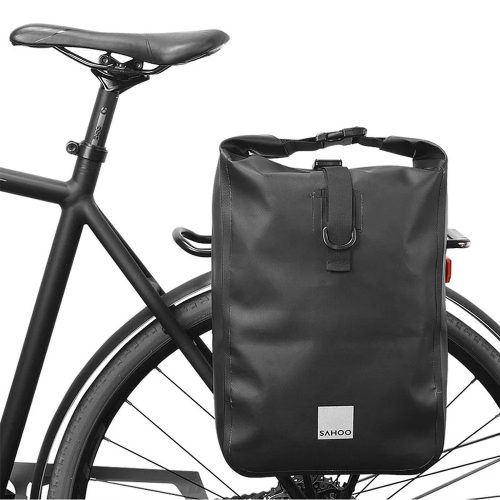 Univerzális biciklis táska, csomagtartóra szerelhető, vízálló, 10L, fekete, Sahoo 142096