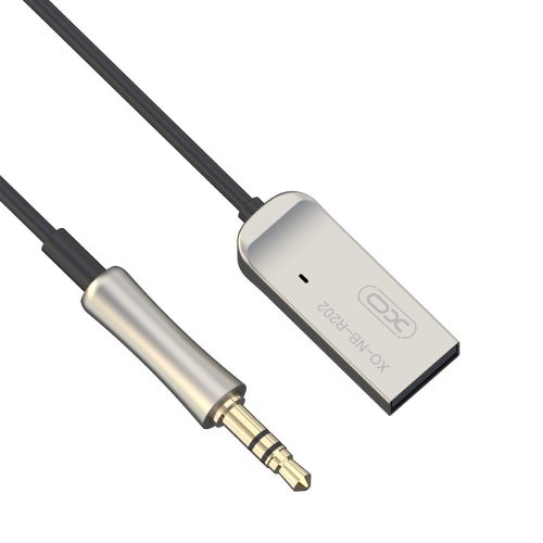  USB-A - Jack (3,5mm) fekete bluetooth audio adapter 1M, XO R202