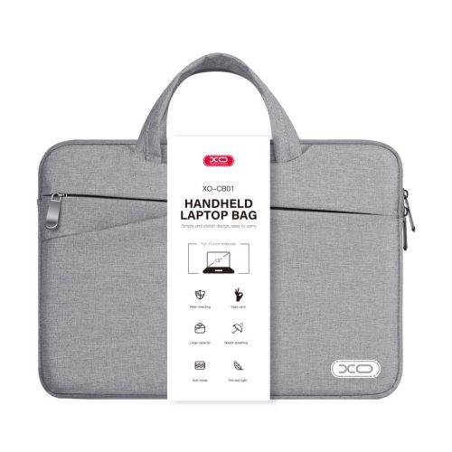 Macbook / laptop táska, 13 colos méret, szürke, XO CB01