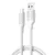 USB-C (Type-C) adatkábel, töltőkábel, USB-USB-C, fehér, 3A 1m, XO NB265