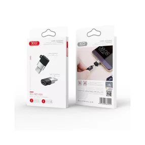   Adapter, átalakító, OTG, Micro usb -> Type-C, fekete, XO NB149A