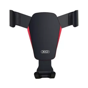   Autós mobiltelefon tartó, szellőzőnyílásra helyezhető, gravitációs, fekete, XO-C61