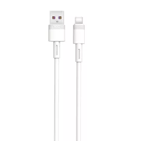   USB-C (Type-C) adatkábel, töltőkábel, USB-USB-C, gyorstöltő, super fast charge, fehér, 5A 1m, XO NB-Q166