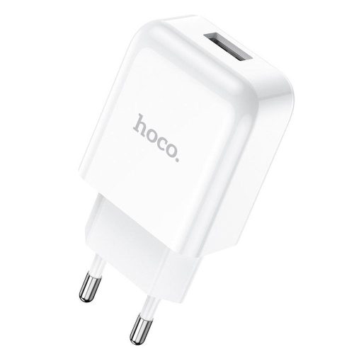 Hálózati töltőfej, USB port, 2.1A, fehér, Hoco N2