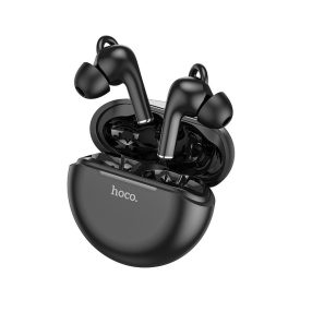   Vezeték nélküli fülhallgató, stereo bluetooth headset töltőtokkal, fekete, Hoco ES60