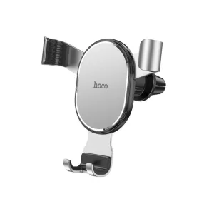   Autós mobiltelefon tartó, szellőzőnyílásra helyezhető, ezüst, Hoco CA56 Plus