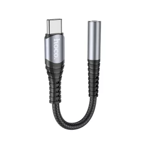   Hoco LS33 USB-C - 3.5 mm jack audió adapter DAC chippel, HiFi audio átalakító, szürke