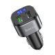 FM transmitter, bluetooth, 2USB port, fekete, 18W QC3.0, Hoco E67