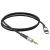 Audio kábel, aux kábel, USB-C - jack 3,5mm, fekete, Hoco UPA22