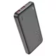 Hoco J101 power bank 10000 mAh – 22.5W gyorstöltés, USB-C és USB-A portok, fekete