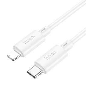   iPhone adatkábel, töltőkábel, iPhone 8pin, lightning - USB-C, fehér, 20W 1m, Hoco X88