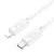 iPhone adatkábel, töltőkábel, iPhone 8pin, lightning - USB-C, fehér, 20W 1m, Hoco X88