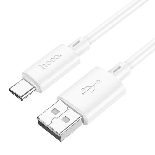 USB-C adatkábel, töltőkábel, USB-A-USB-C (USB Type-C), fehér, 3A 1m, Hoco X88