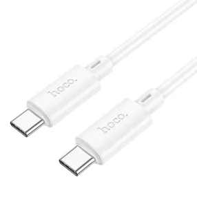   USB-C adatkábel, töltőkábel, USB-C-USB-C (USB Type-C), fehér, 60W 1m, Hoco X88