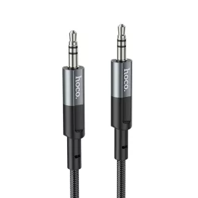   Audio kábel, aux kábel, Jack-jack (3.5mm), fekete, 1m, Hoco UPA23