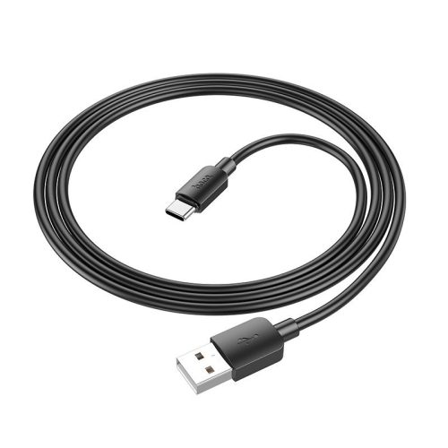 USB-C adatkábel, töltőkábel, USB-A-USB-C (USB Type-C), fekete, 27W 3A 1m, Hoco X96