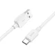 USB-C adatkábel, töltőkábel, USB-A-USB-C (USB Type-C), fehér, 27W 3A 1m, Hoco X96