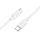 USB-C adatkábel, töltőkábel, USB-C-USB-C (USB Type-C), fehér, magas teljesítményű, 60W 3A 1m, Hoco X96